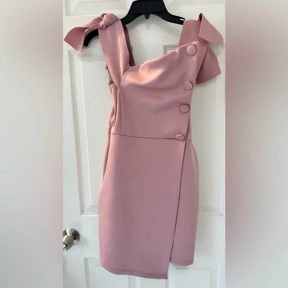 ASOS | Dresses | Asos Design Mauvelight Pink Dress In Size Us 14 Uk |  Poshmark